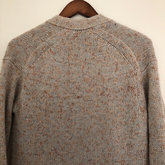 Point Sur Cardigan Womens Size XXS Beige Orange Oversized Knit Donegal Academia - Picture 11 of 11